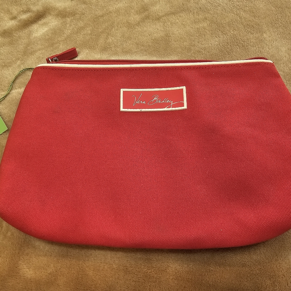 Vera Bradley Vibrant Red Cosmetic Bag